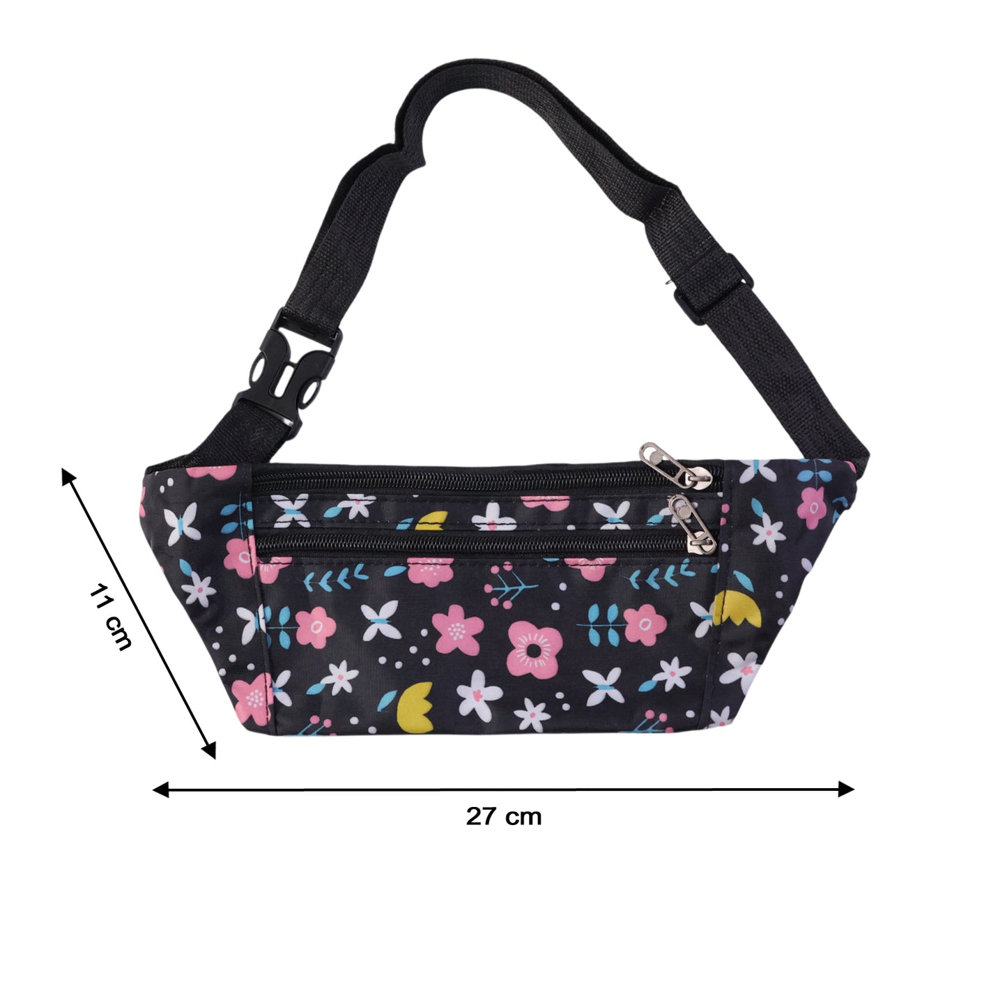 Floral Print Adjustable Waist Pouch - Stylish & Secure Fanny Pack (1 Pc) - Happy Price - Image 5