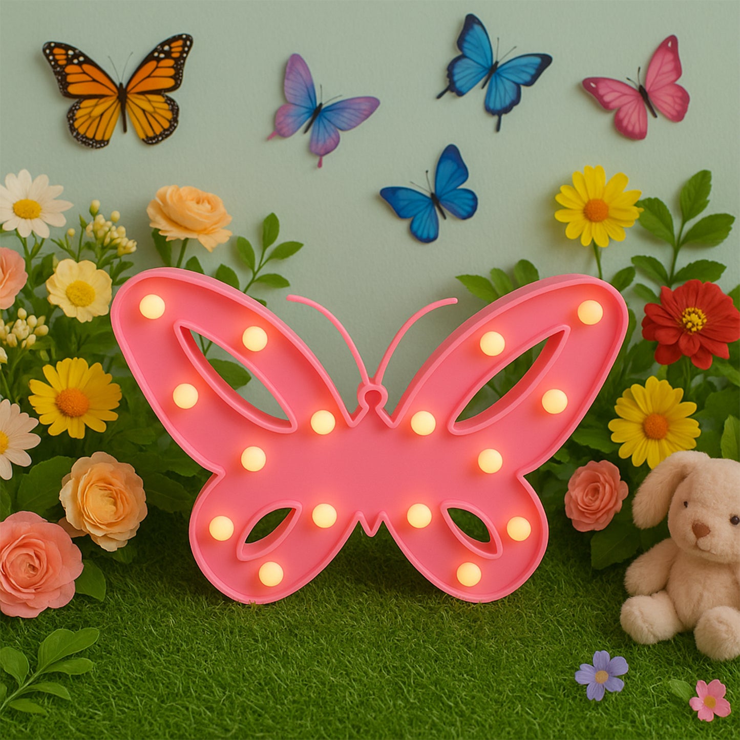 Butterfly Shape LED Decorative Night Light (1 Pc) - Battery Operated for Kids Room & Home Decor - Happy Price - Image 7