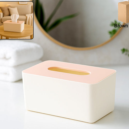 Modern Rectangular Tissue Box Holder - 1 Pc - Happy Price - Image 1