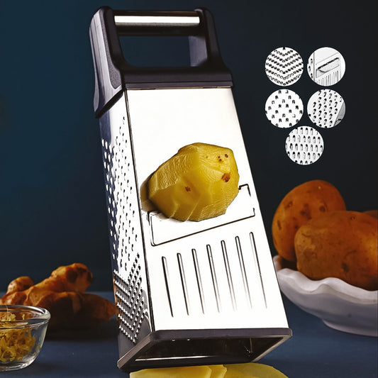 Apex 5-in-1 Stainless Steel Kitchen Tool - Slicer, Grater & More - Happy Price - Image 1