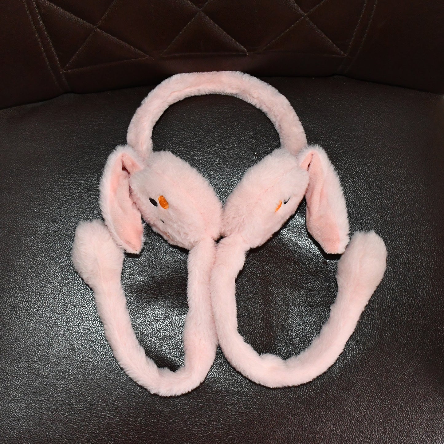 Cute Jumping Rabbit Ear Plush Earmuffs (1 Pc) - Warm Winter Ear Protection - Happy Price - Image 7