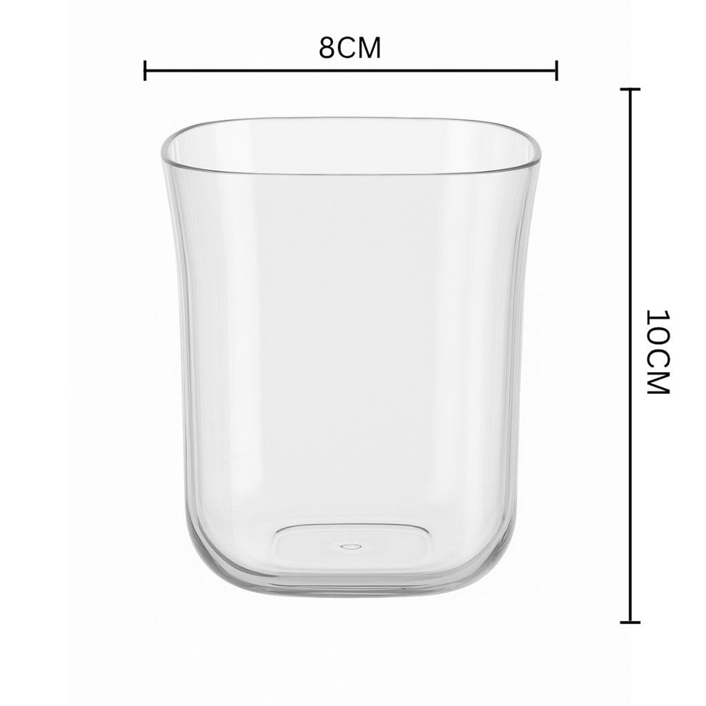 Set of 6 Plastic Mojito Glasses, 300ml Each, Transparent - Happy Price - Image 3