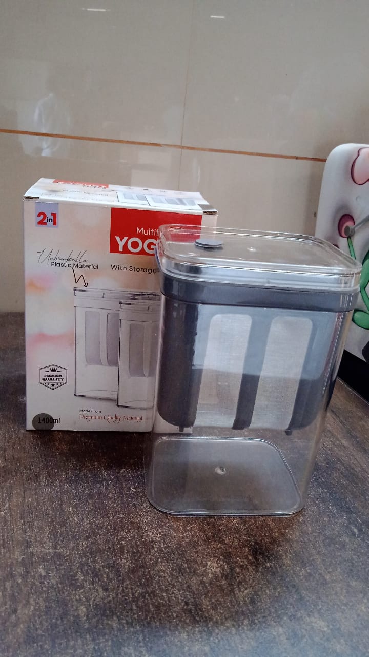 2 In 1 Multifunctional Yogurt Strainer With Storage Container  1100 Ml (1 Set) - Happy Price - Image 7