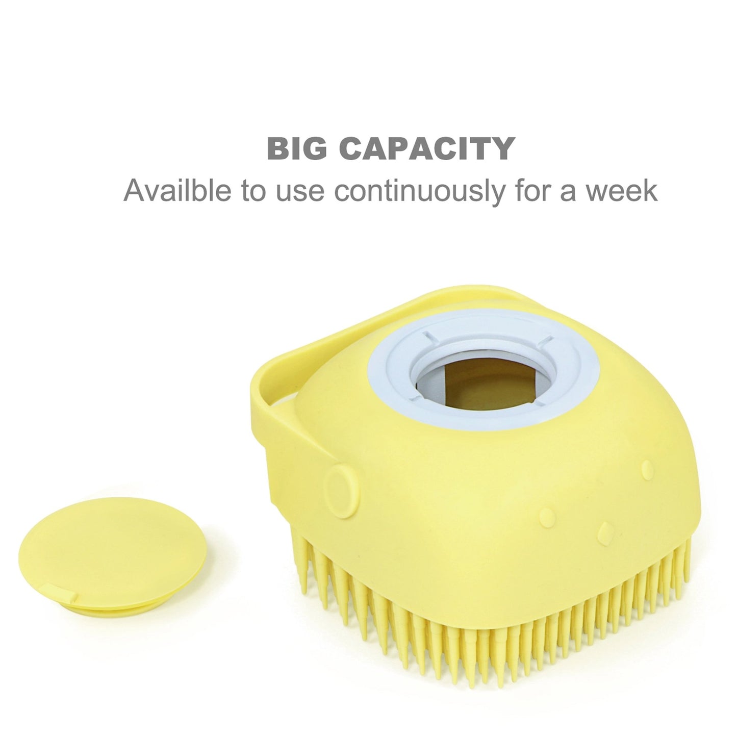 Silicone Massage Bath Body Brush With Shampoo Dispenser - Happy Price - Image 3