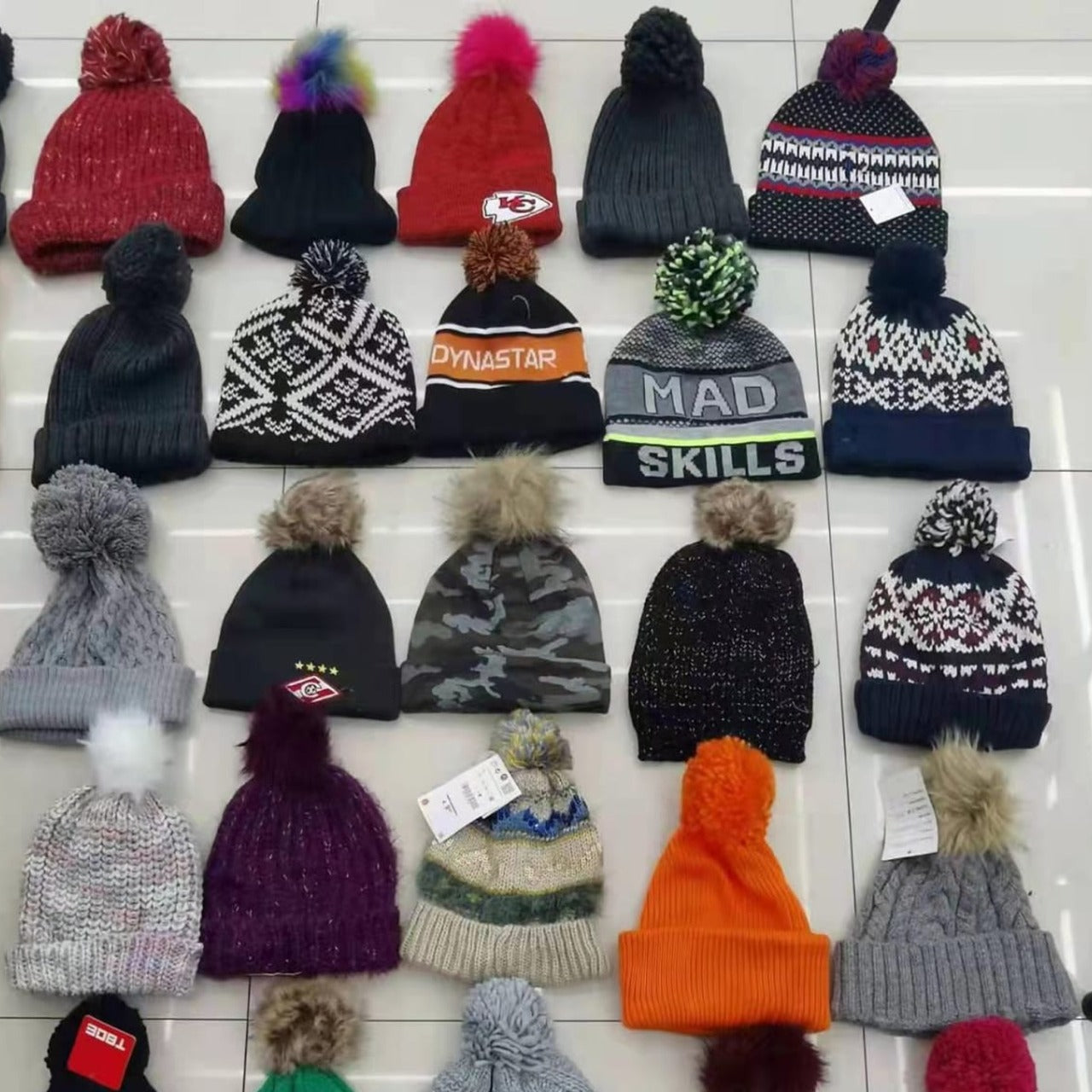 Cap For Winter Woolen Knitted Black Inside Fur Caps - Happy Price - Image 6