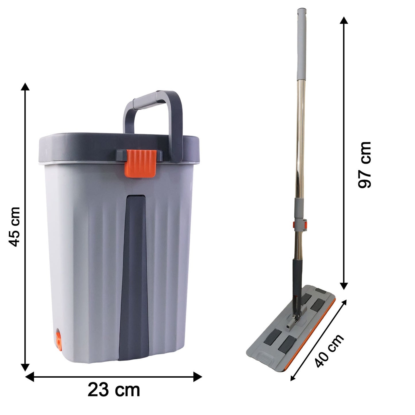 Big Flat Mop and Bucket Set for Home Cleaning - 1 Set - Happy Price - Image 5