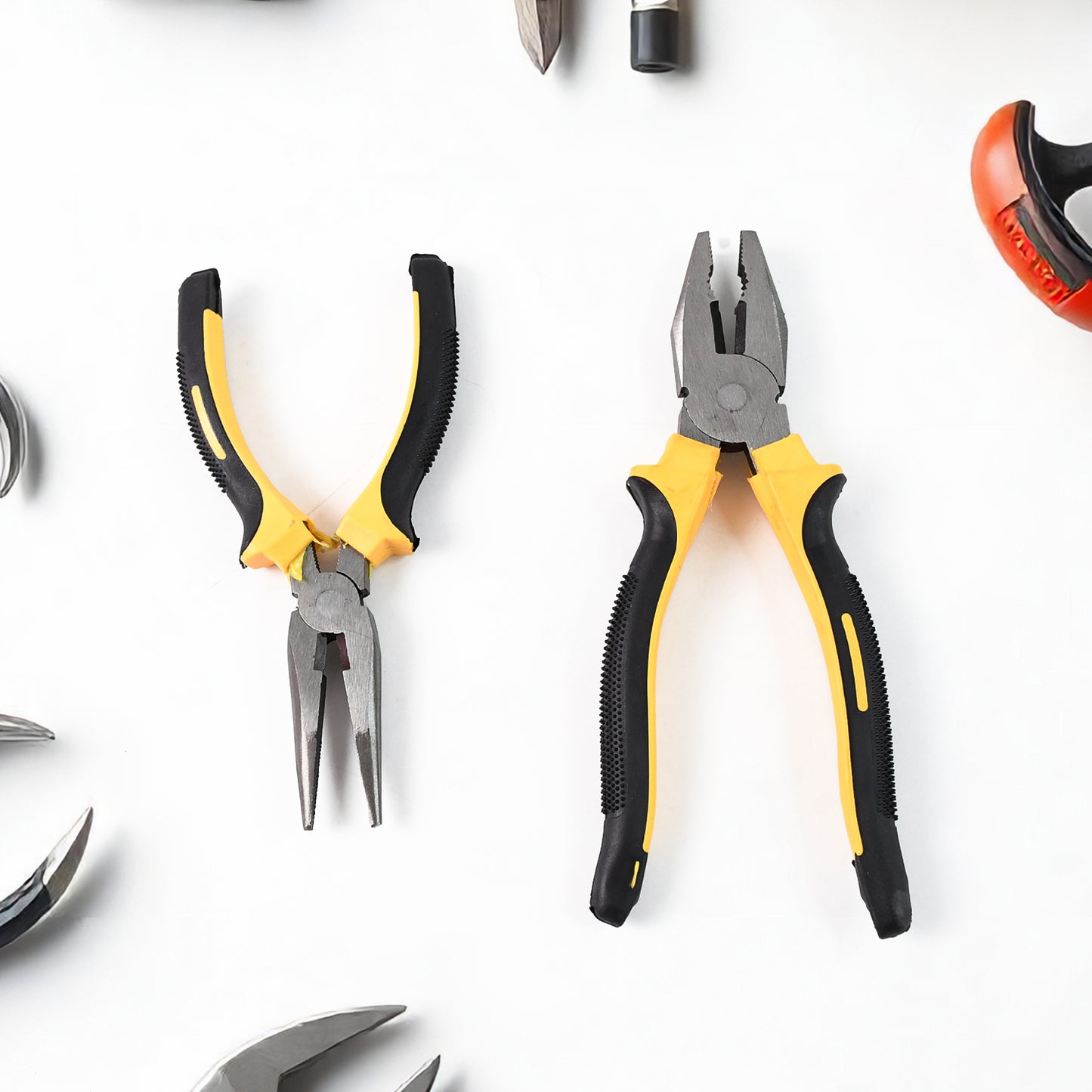 Long Nose Plier And Flat Mouth Plier Combo Tools (2 Pc Set) - Happy Price - Image 4