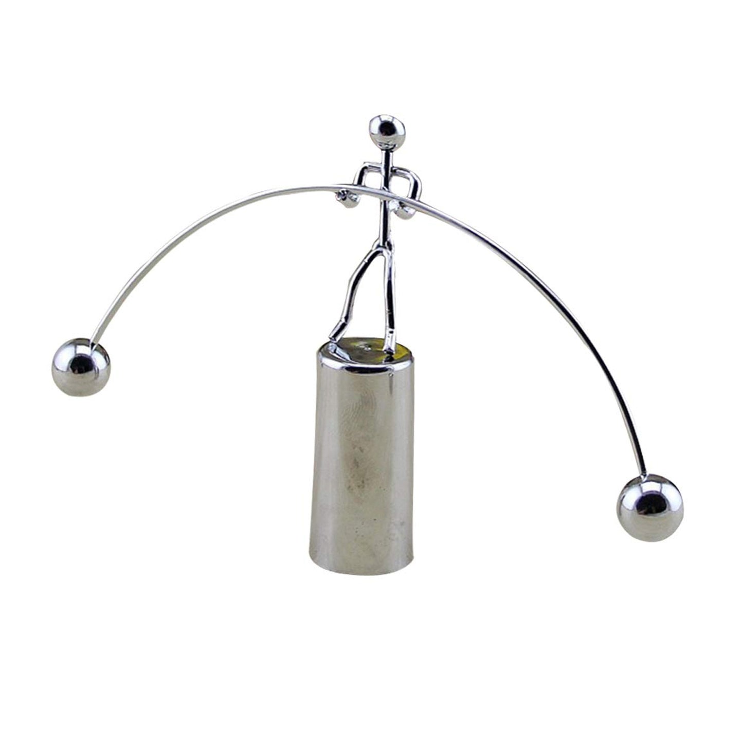 Mini Steel Balance Toy Decoration Pendulum Newton Cradle Balance Ball Tumbler Desk Toy Metal Man Home Home Decoration Crafts - Happy Price - Image 2