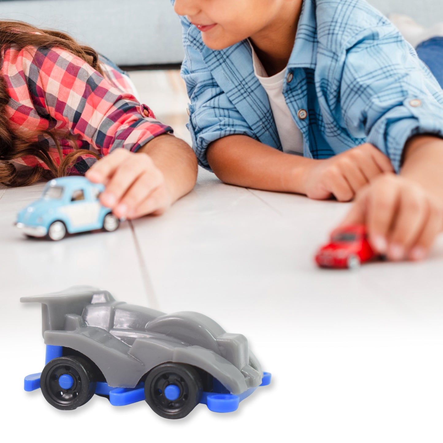 Mini Pull Back Car  Aeroplane Plastic Pull Back Car Cartoon Toys (12 Pcs Set) - Happy Price - Image 5