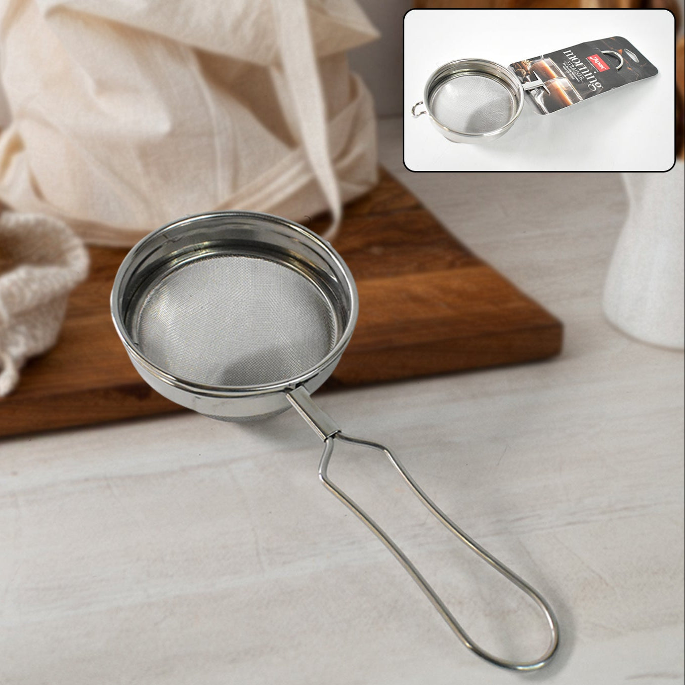 Apex Morning Stainless Steel Tea And Coffee Strainer - Happy Price - Image 1