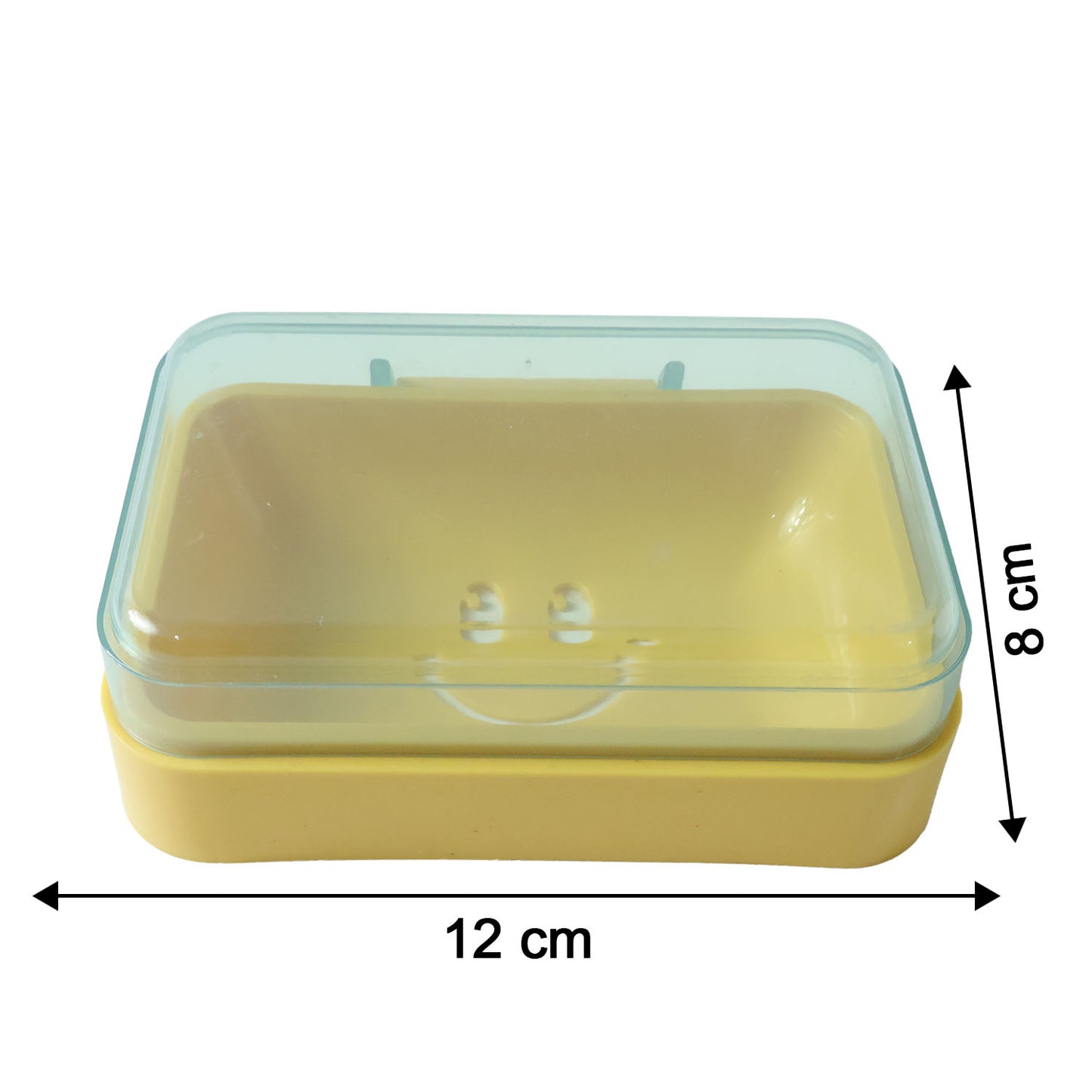 Smiley Face Plastic Soap Case with Flip Lid - Travel Soap Box with Drain Holes (1 Pc) - Happy Price - Image 5