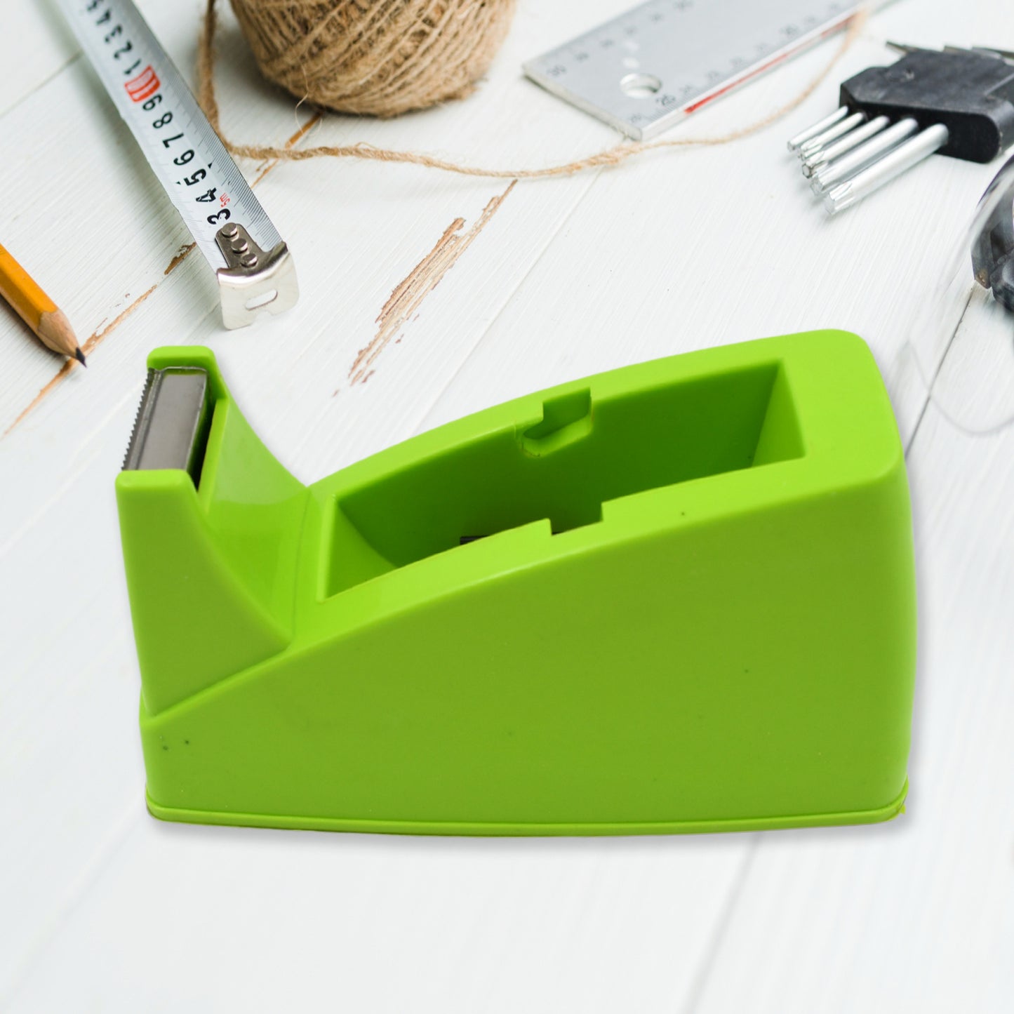 Plastic Tape Dispenser Cutter For Home Office Use Tape Dispenser For Stationary Tape Cutter Packaging Tape School Supplies (1 Pc  515 Gm) - Happy Price - Image 5
