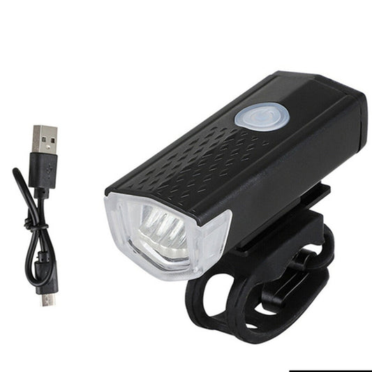 Usb Rechargeable Bicycle Light Set 400 Lumen Super Bright Headlight Front Lights - Happy Price - Image 1