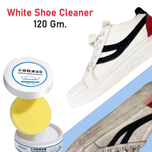 Stain Remover Cleansing Cream For Shoe Polish Sneaker Cleaning Kit Shoe Eraser Stain Remover White Rubber Sole Shoe Cleaner White Shoe Cleaning Cream Stain Remover (120 Gm Approx) - Happy Price - Image 1