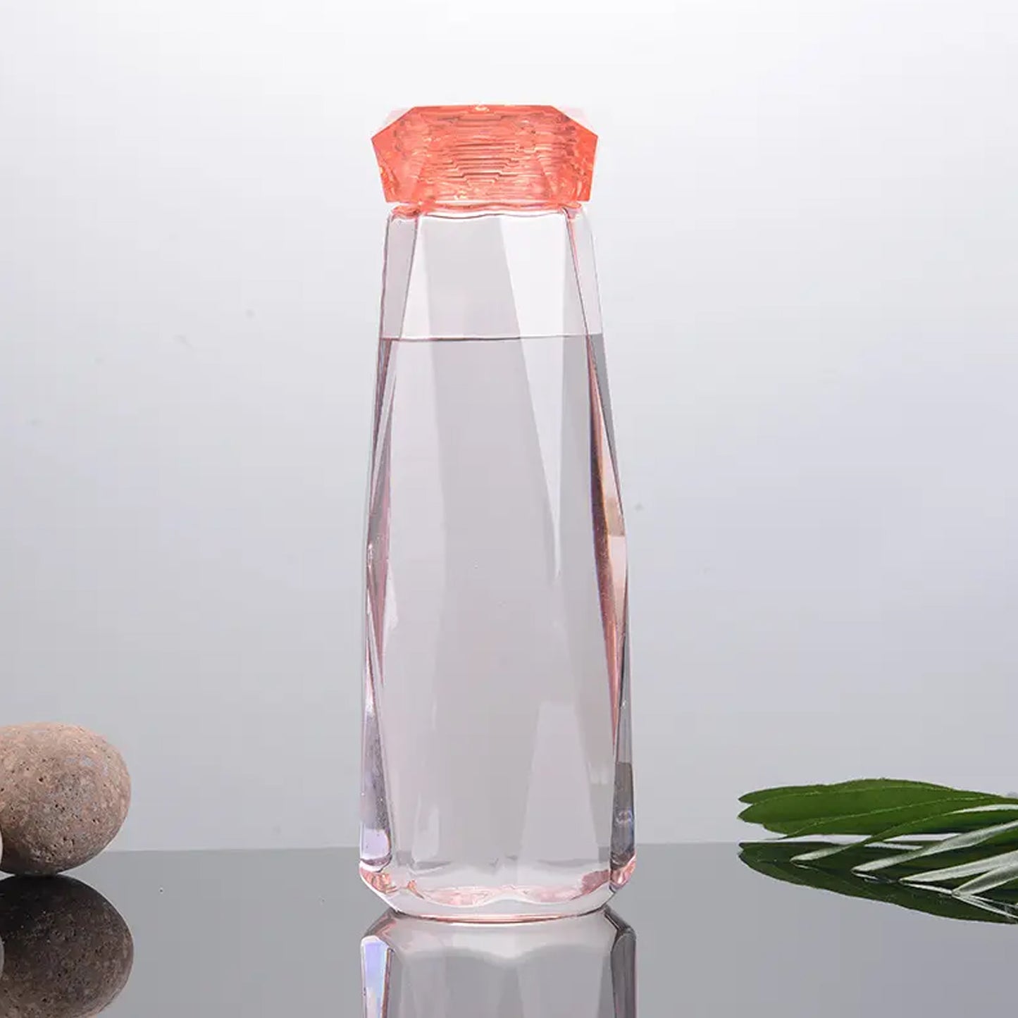 Glass Fridge Water Bottle Plastic Cap With Two Water Glass For Home  Kitchen Use - Happy Price - Image 6