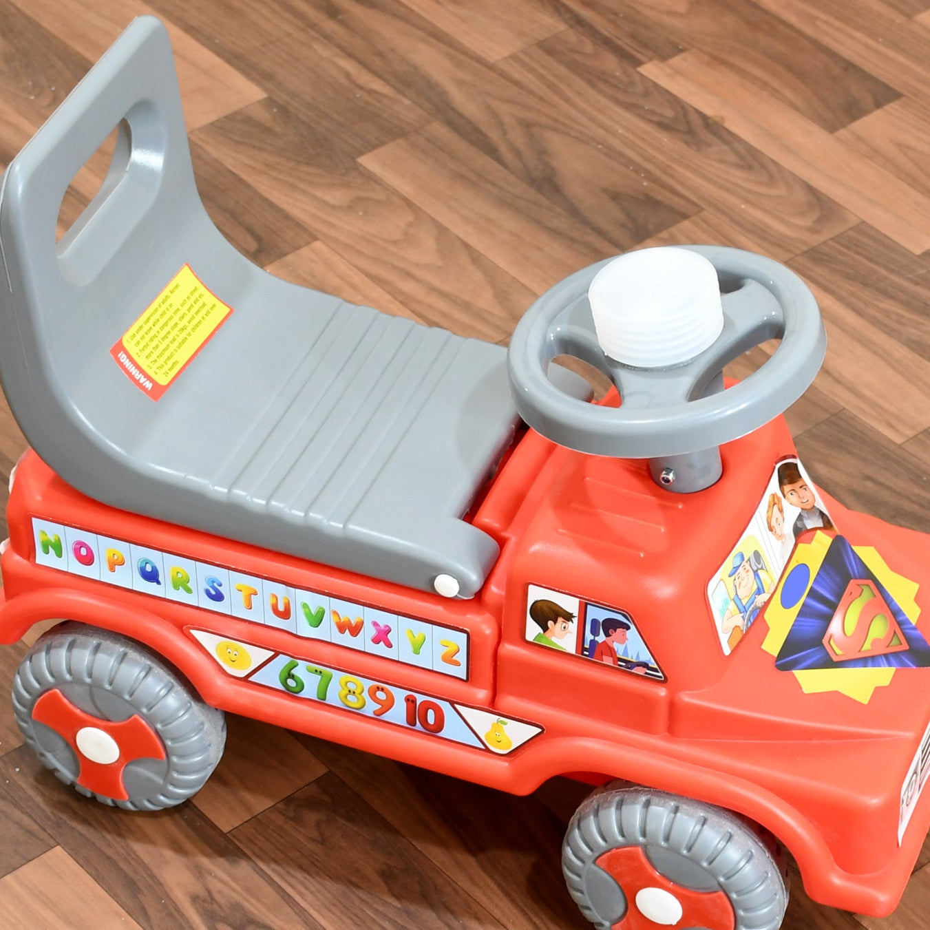Kids Baby City Ride On Push Car Ride With Backrest Musical Horn For Children Kids Toy Ride-on Kids Toys Toddler Baby Toy Baby Car Suitable For Kids Boysgirls - Happy Price - Image 1