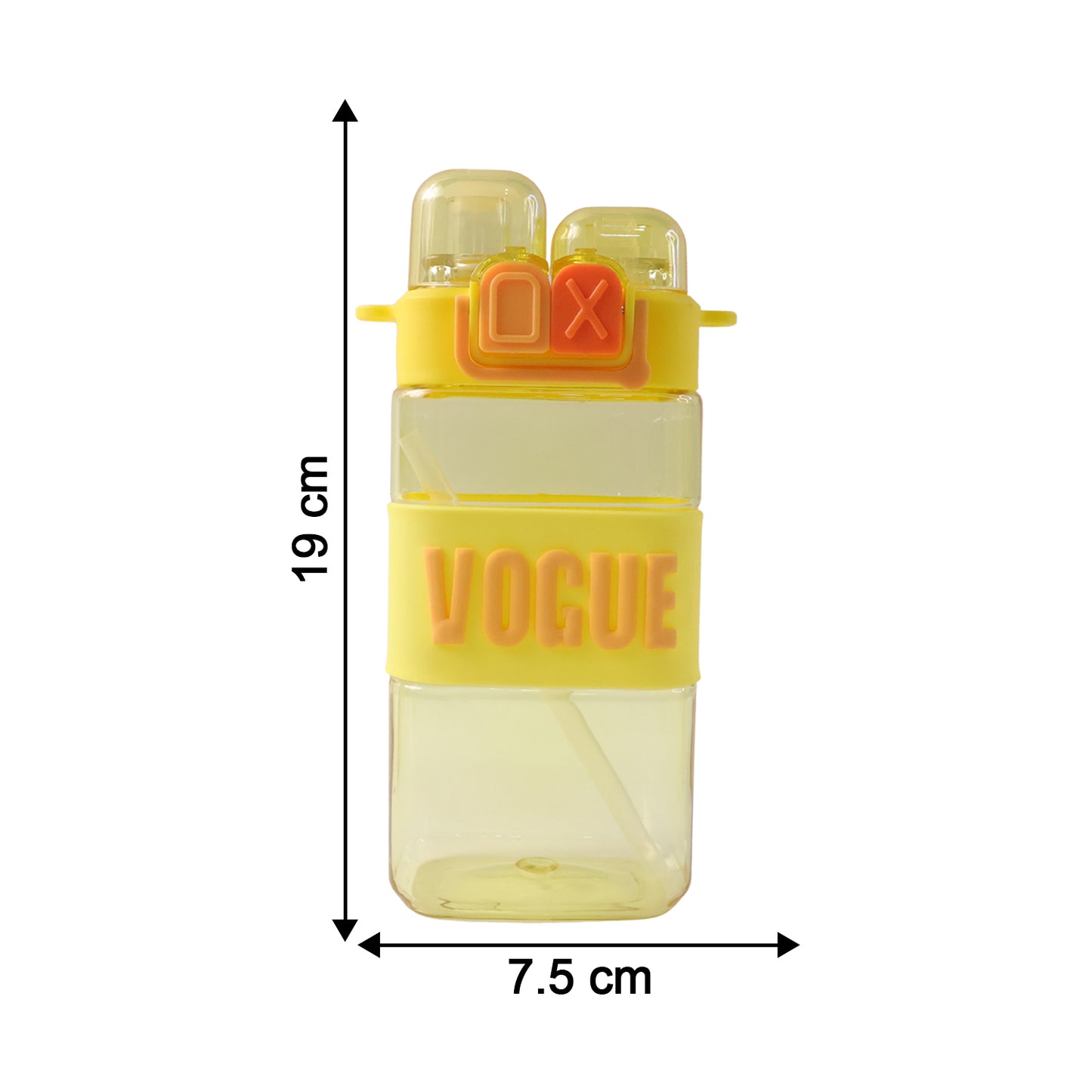 Kids Plastic Sipper Water Bottle with Straw, Leakproof Lid & Carry Strap - 500 ML - Happy Price - Image 5
