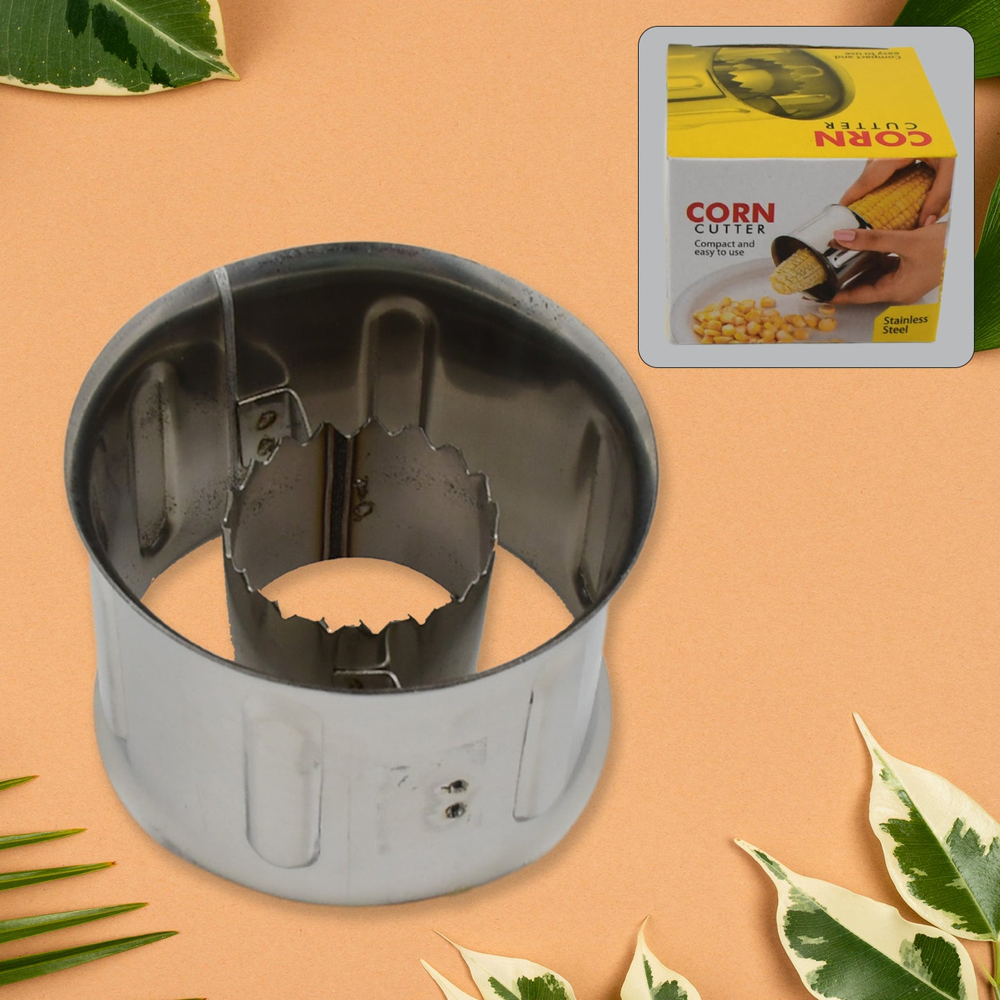 Corn Cutter Stainless Steel Stripping Kernels Remover (1 Pc) - Happy Price - Image 2