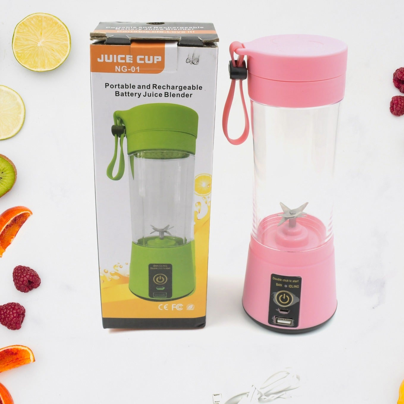 Portable Usb Electric Juicer - 6 Blades (Protein Shaker) - Happy Price - Image 1