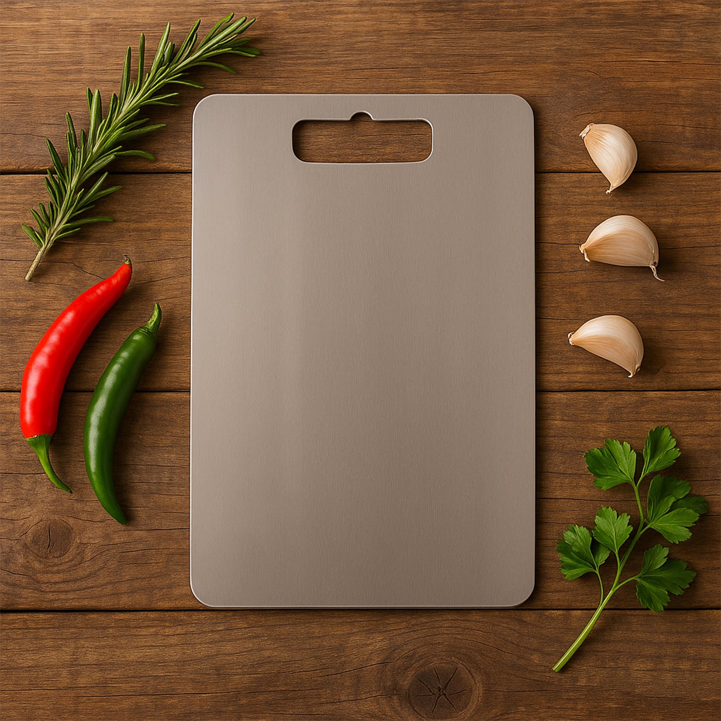 Apex Stainless Steel Small Cutting Board (210x320mm, 1 Pc) - Happy Price - Image 4