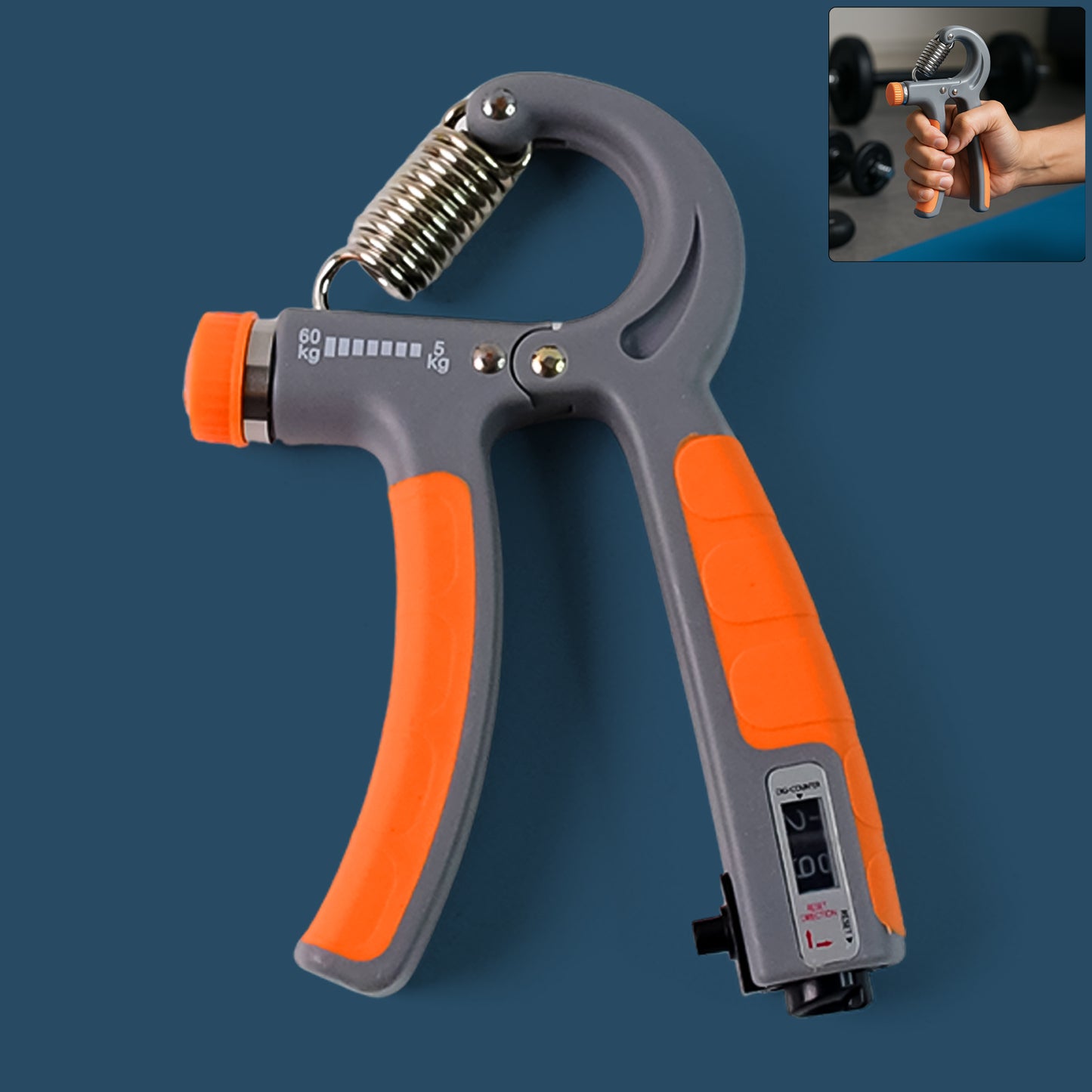 Adjustable Hand Grip Strengthener with Counter - 5kg to 60kg Resistance, 1 Pc - Happy Price - Image 6