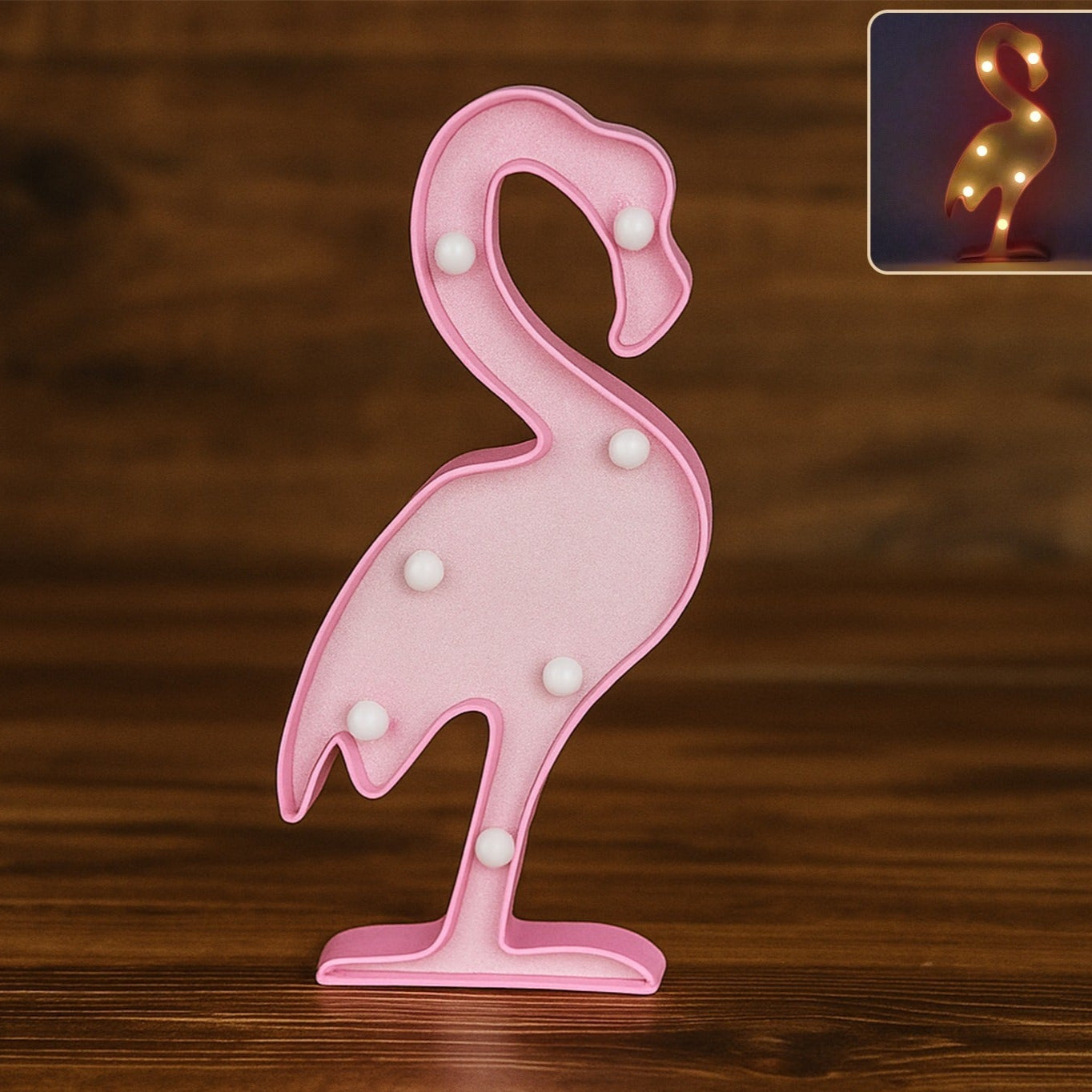 Flamingo Shape LED Decorative Night Light - 1 Pc - Happy Price - Image 1