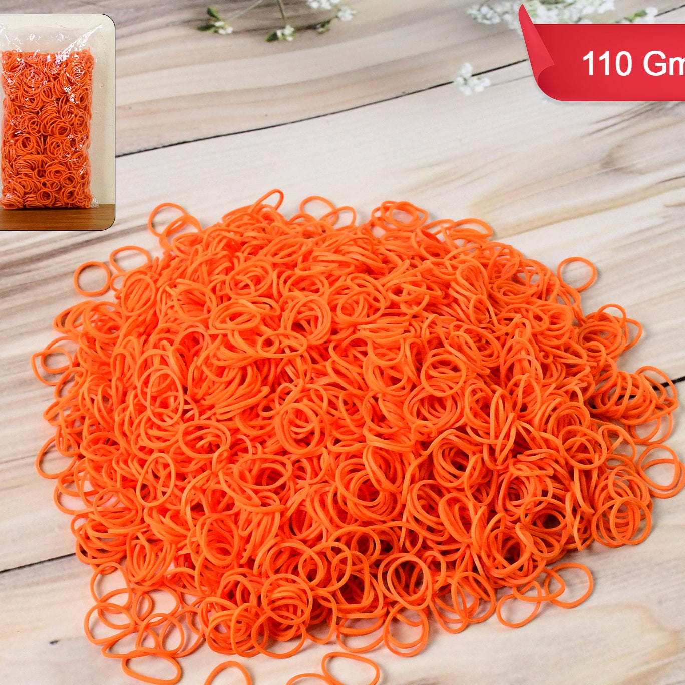 Strong Elastic Rubber Bands - Multipurpose Pack (Approx. 110 Gm) - Happy Price - Image 1