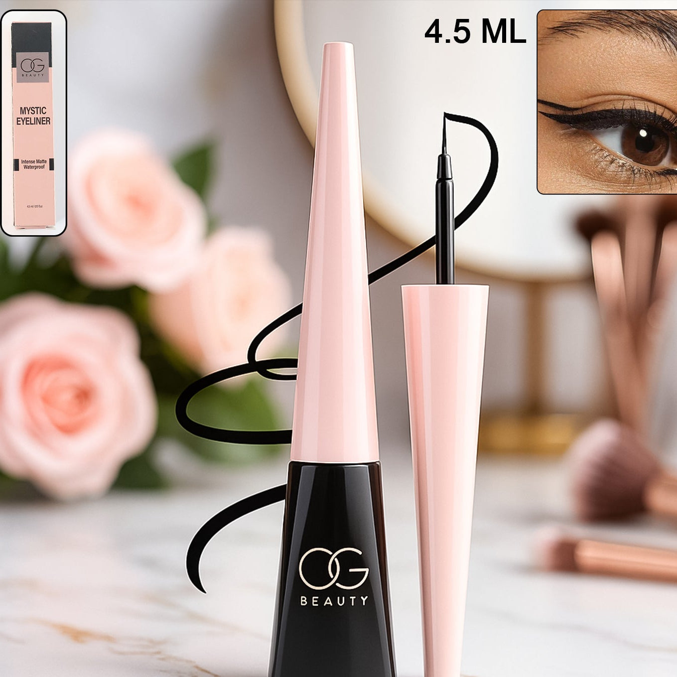 Mystic Matte Liquid Eyeliner - Waterproof & Smudge-Proof, 4.5 ml - Happy Price - Image 1