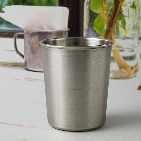 Small Stainless Steel Drinking Glass (1 Pc) - Happy Price - Image 1