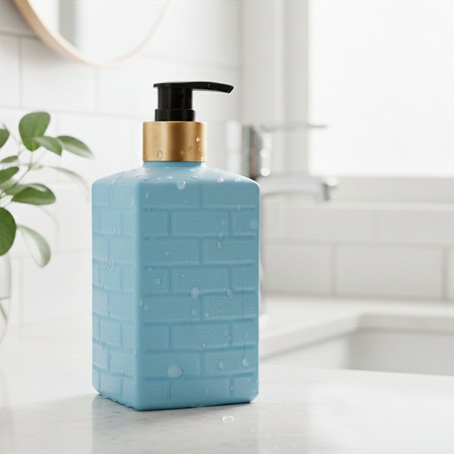 Plastic Soap Dispenser Pump Bottle - Refillable Liquid Holder (1 Pc) - Happy Price - Image 6