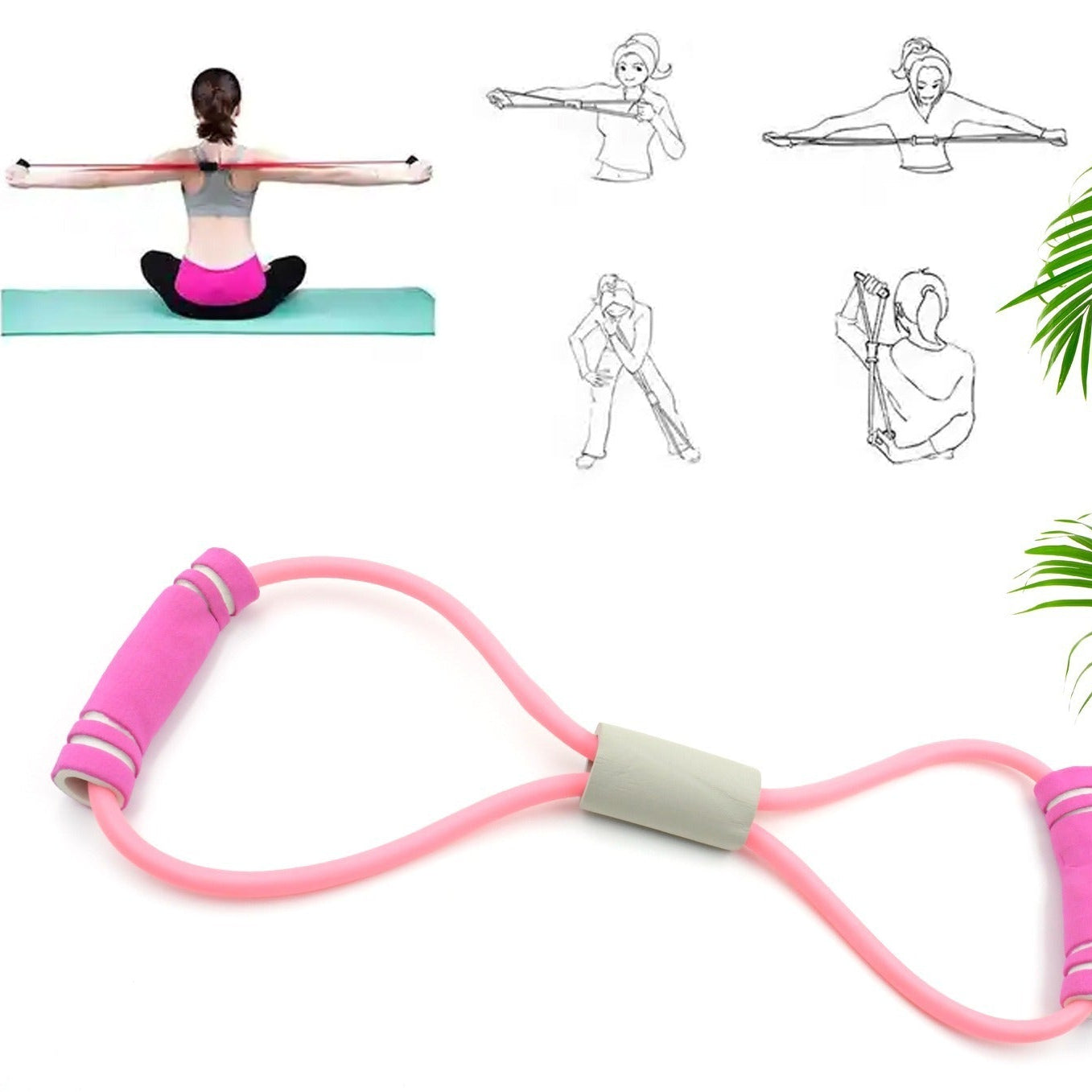 Fitness Resistance Loop Band for Yoga & Exercise (1 Pc) - Happy Price - Image 1