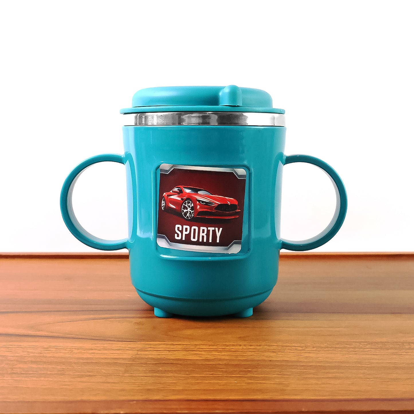Kids Sporty Sipper Mug with Straw & Dual Handles, 300ml (1 Pc) - Happy Price - Image 6