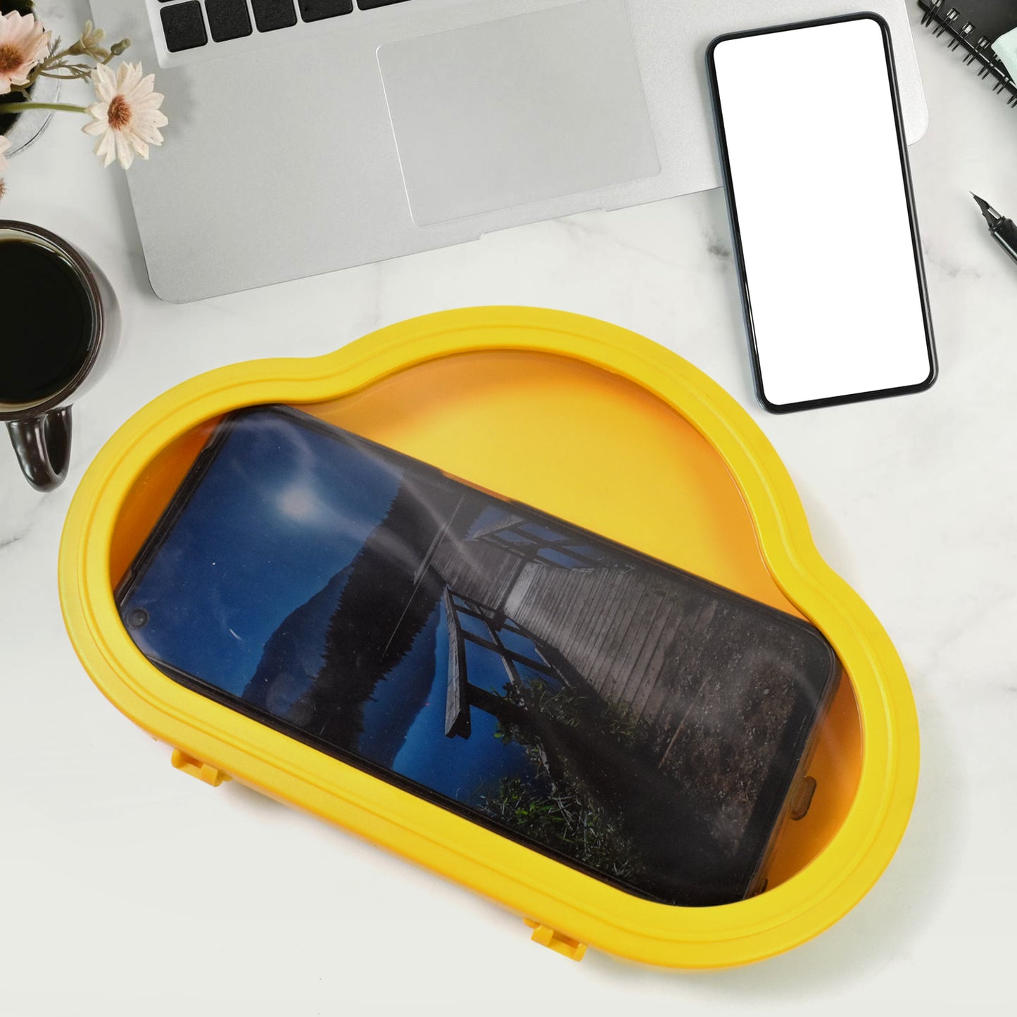 Smartphone  Mobile Stand Waterproof Case Smartphone Stand Case (1 Pc  Yelllow Colour) - Happy Price - Image 5