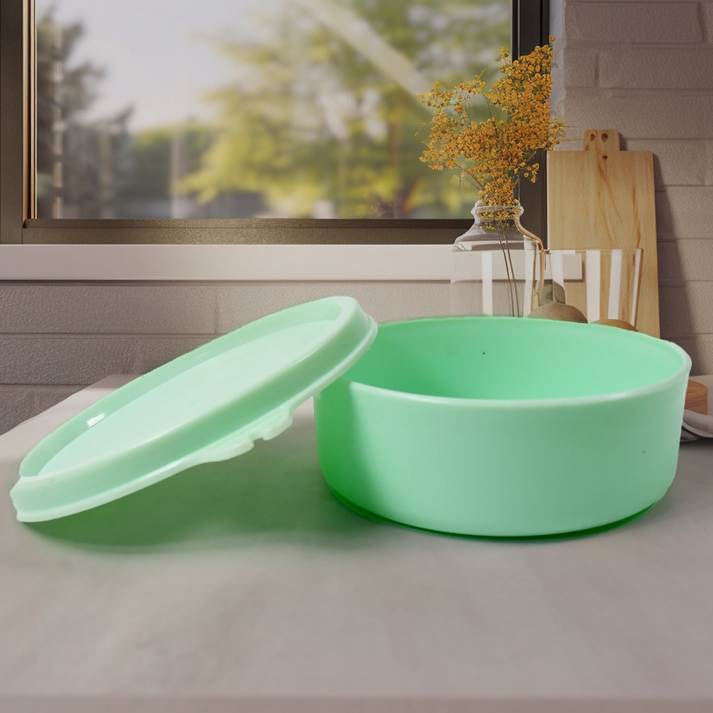 4in1tiffin Box-lunch Box  3 Stainless Steel Containers 300 Ml Approx  Plastic Salad Container 200 Ml Approx Plastic Lid Box  Round Zip Bag  Leak Proof  Microwave Safefor Office College And School For Men Women - Happy Price - Image 3