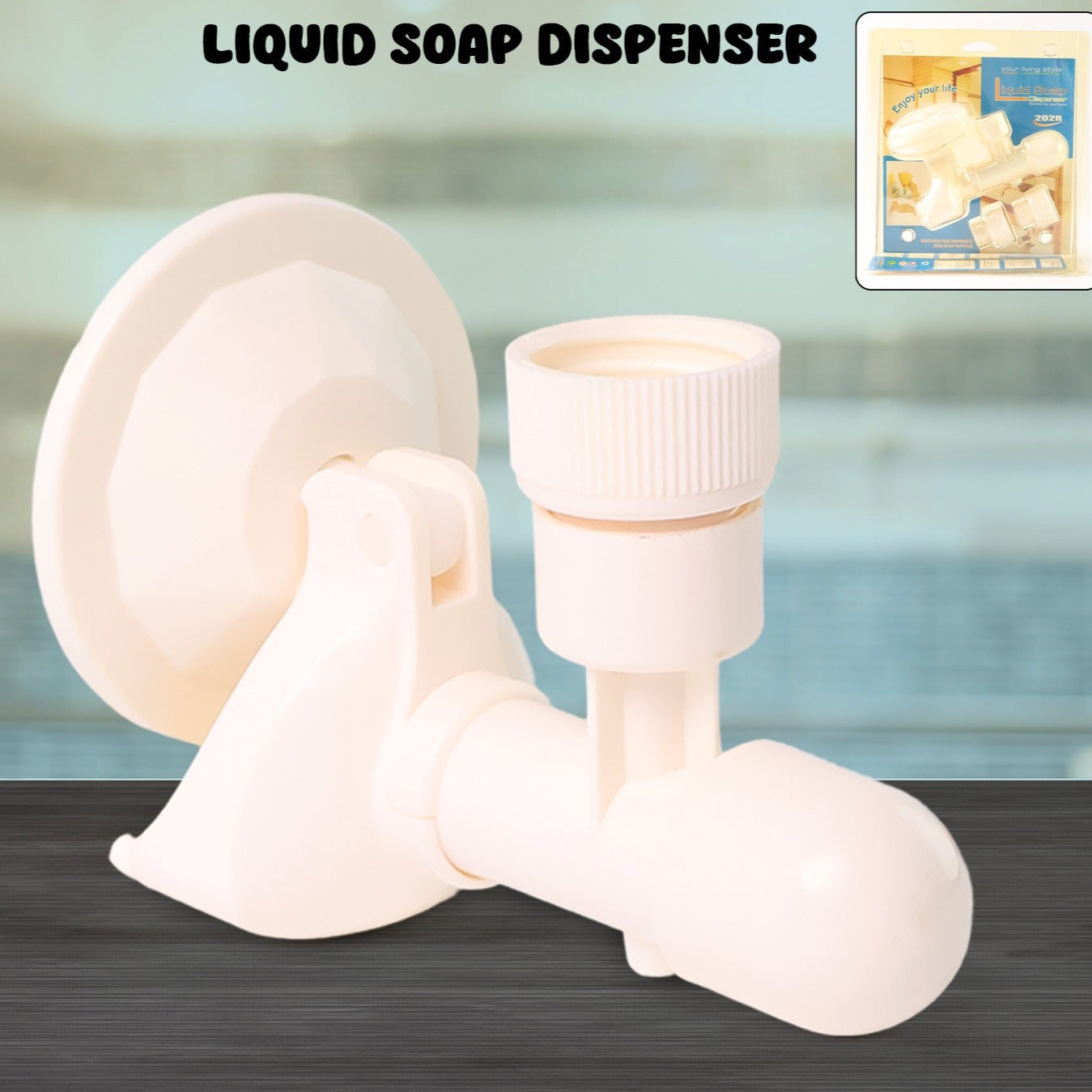 Wall-mount Liquid Soap Dispenser - Happy Price - Image 1