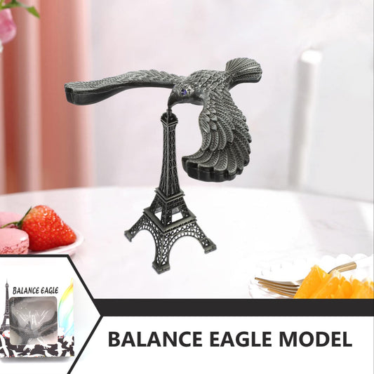 Balancing Bird Metal Eiffel Tower Statue Balance Eagle Toy (1 Set) - Happy Price - Image 1