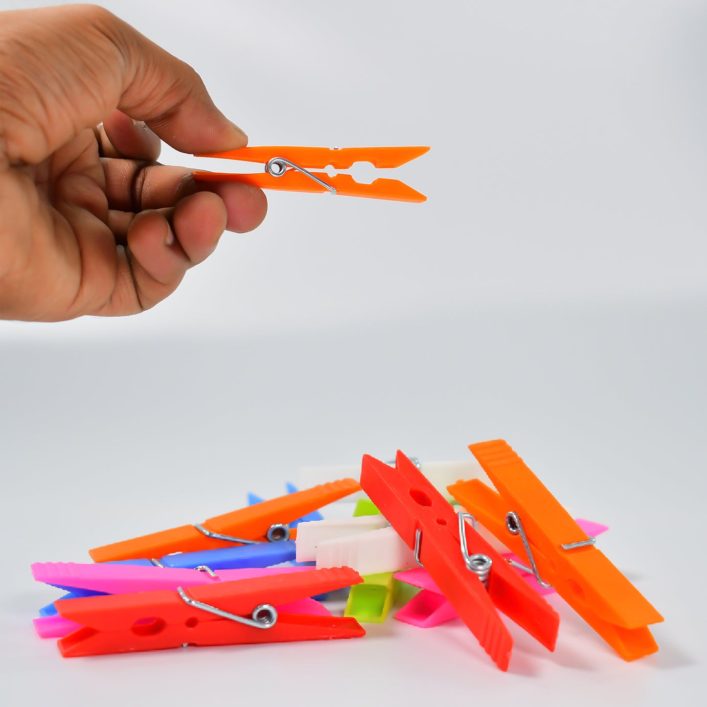 Multi Purpose Plastic Clothes Clips For Cloth Drying Clips (Set Of 144pc) - Happy Price - Image 4