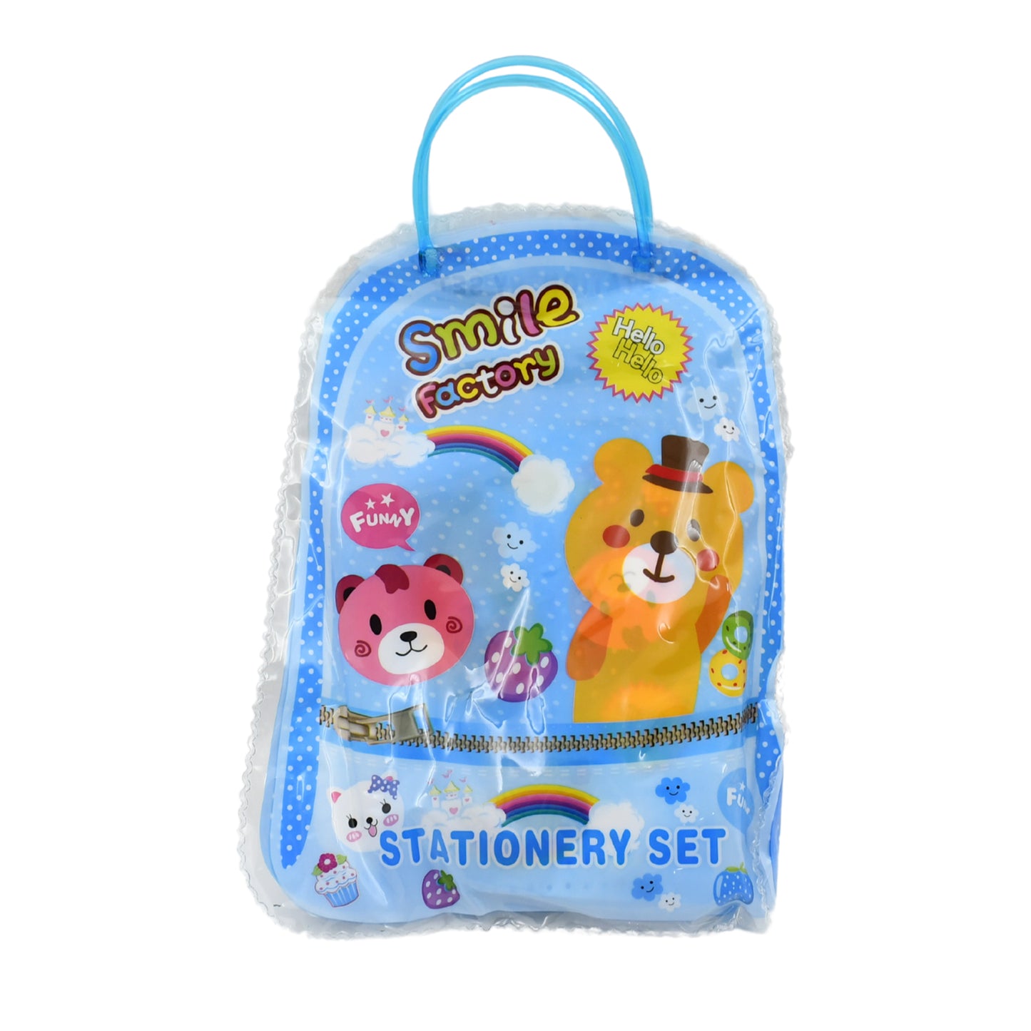 Stationery Kit For Kids - Stationery Set Includes Wooden Pencil Sharpener Pencil And Eraser Set Birthday Return Gift For Kids Boys Girls 2 Pencil 1 Scale 1 Notebook1 Sharpener 1 Eraser  With Zip Bag (6 Pcs Set) - Happy Price - Image 3