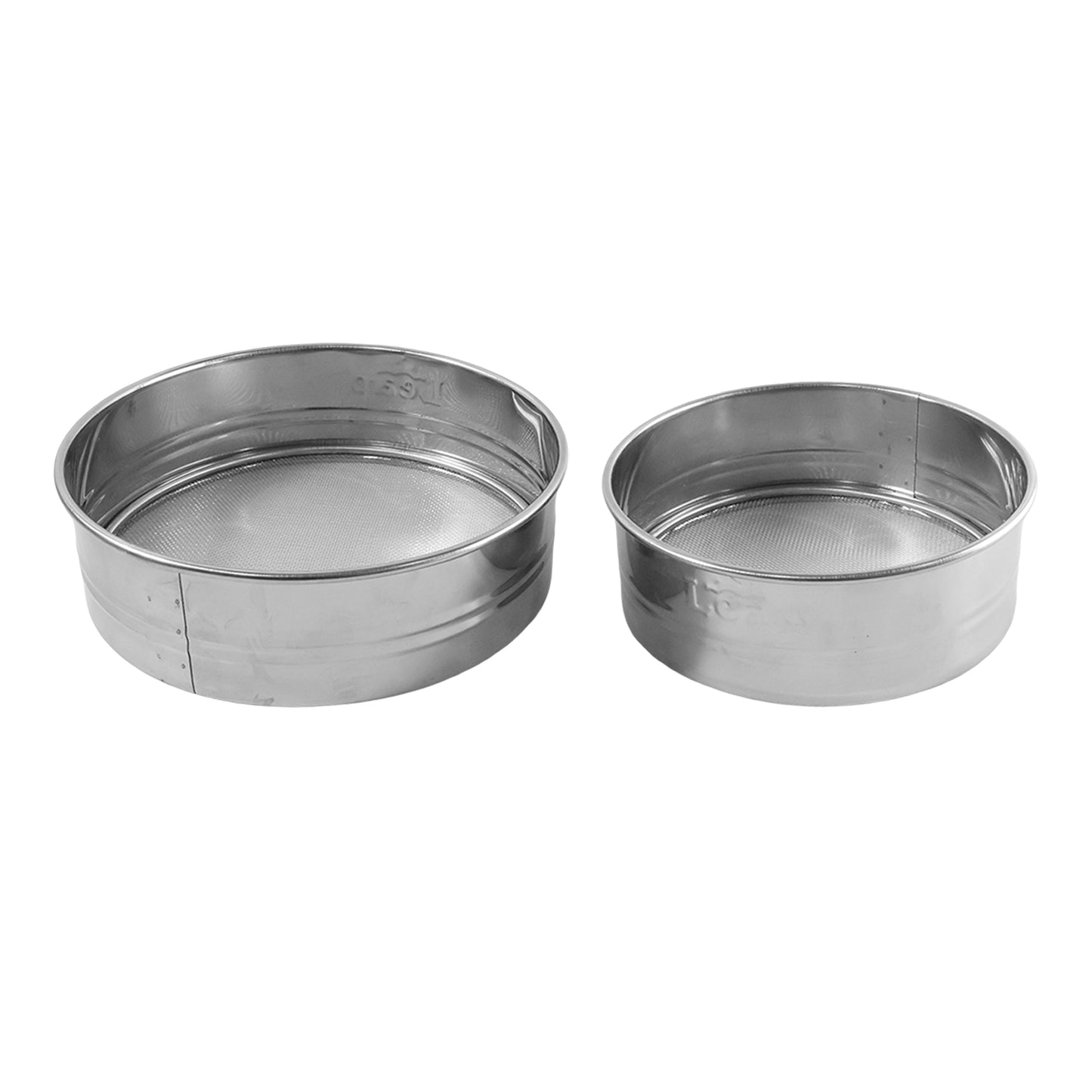 Stainless Steel Fine Mesh Sieve Set for Kitchen - 2 Pcs - Happy Price - Image 4