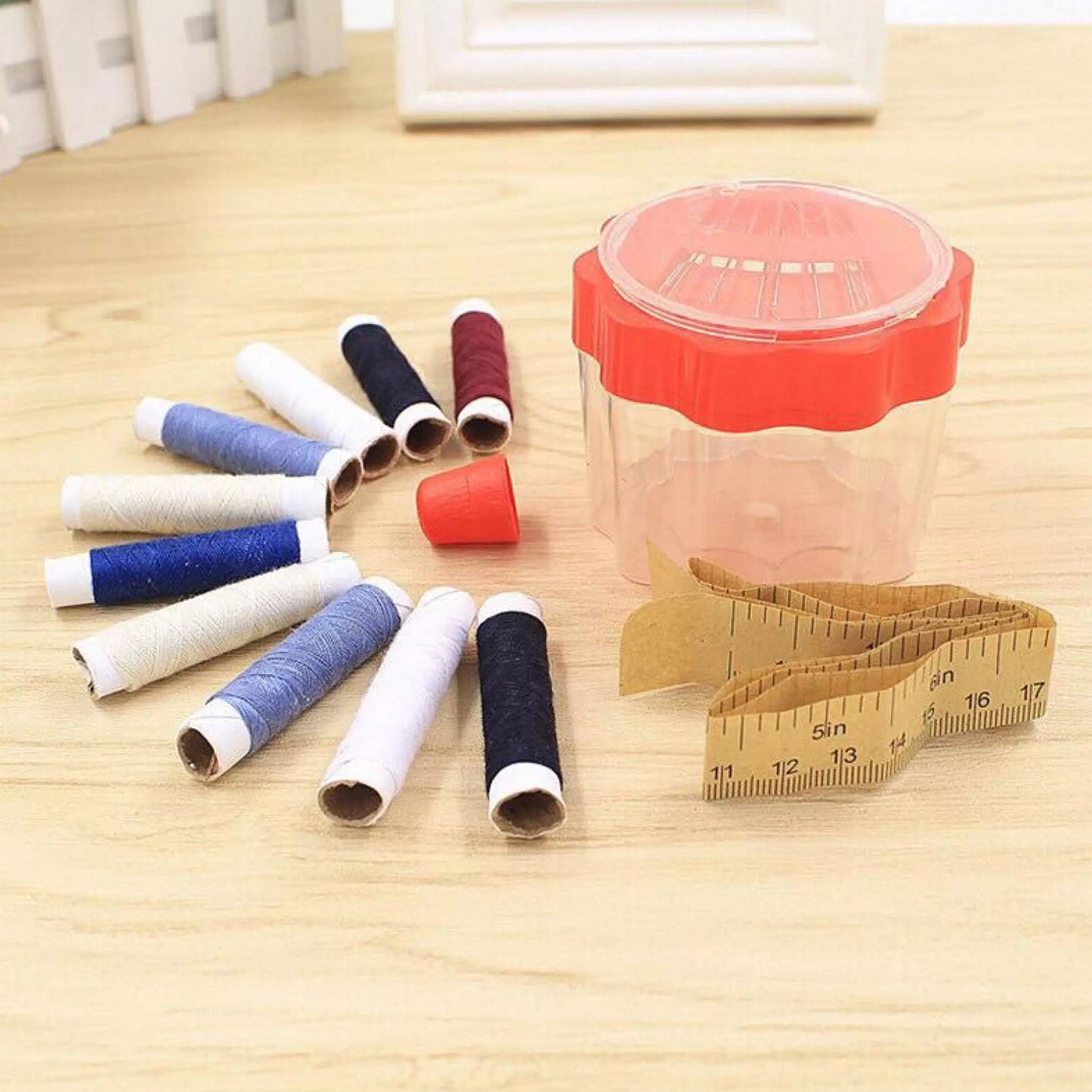 24 Pc Sewing Kit Box for Home Essentials & Craft Supplies - Happy Price - Image 5