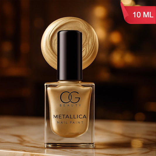 Vintage Brass Metallic Nail Polish - 10 ML High Shine Gold - Happy Price - Image 1