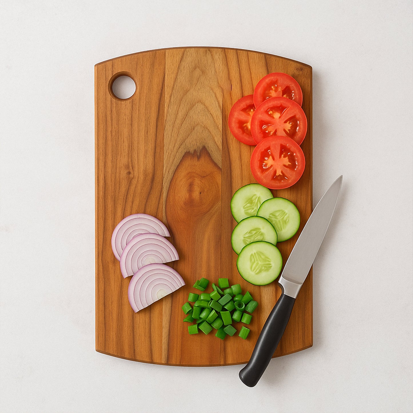 Premium Teak Wood Chopping Board for Kitchen (1 Pc) - Happy Price - Image 7