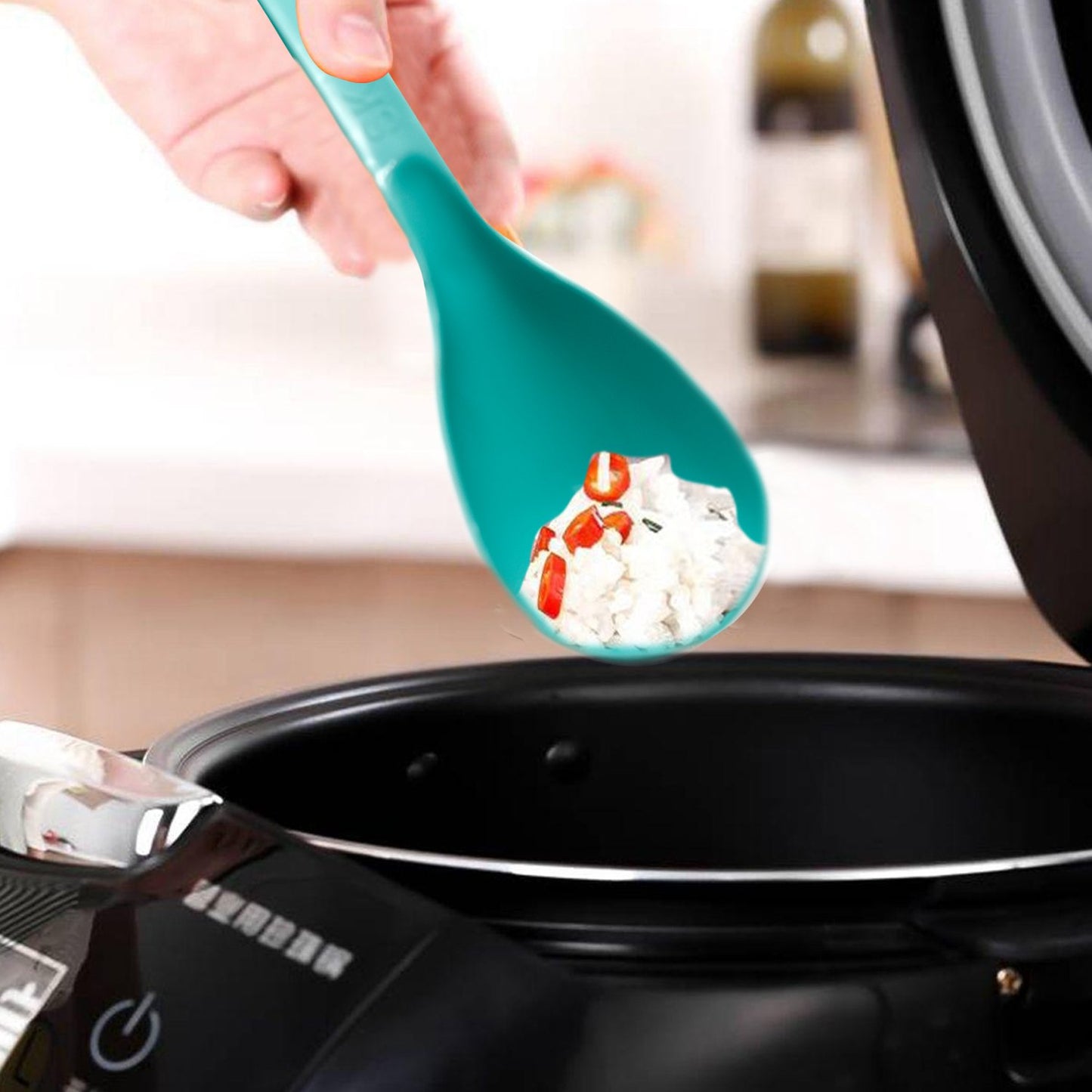 Durable Plastic Serving Spoon for Kitchen & Dining - 25cm - Happy Price - Image 4