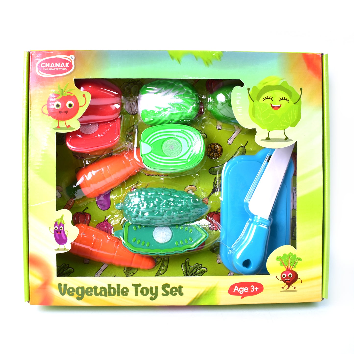 Realistic Slice-able Fruits And Vegetables Cut In 2 Part Play Toy Set - Happy Price - Image 5