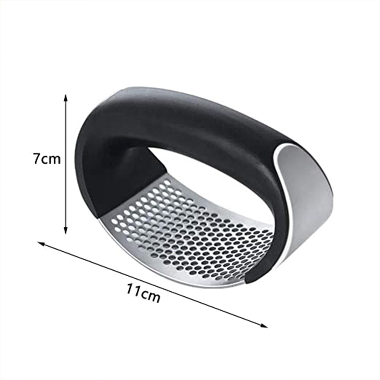 Stainless Steel Garlic Presser Crusher (Multicolor) - Happy Price - Image 4