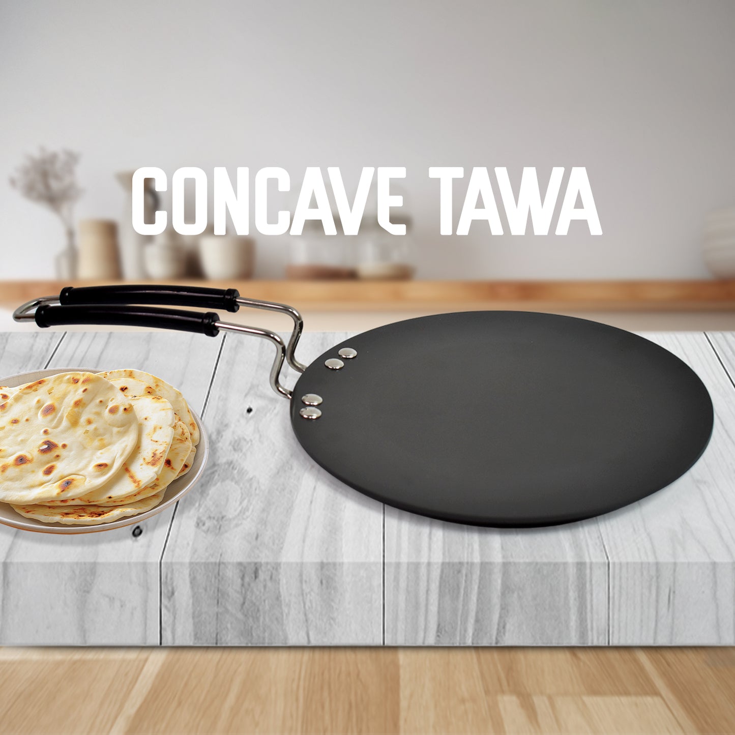 Multi Purpose Aluminium Rays Roti Tawa (9 Inch) - Happy Price - Image 2