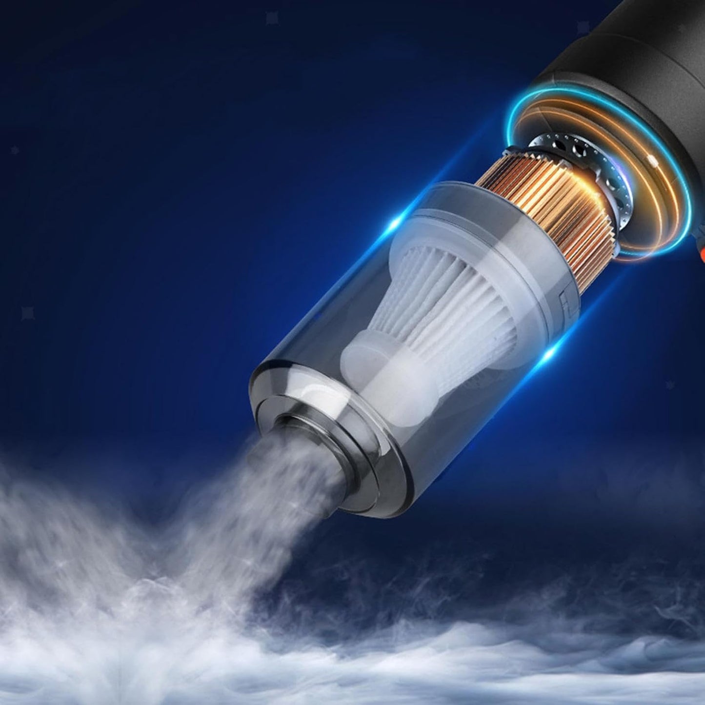 0390 Vacuum Cleaner Dust Collection  2 In 1 Car Vacuum Cleaner High-power Handheld Wireless Vacuum Cleaner Home Car Dual-use Portable Usb Rechargeable Mini Car Vacuum For Vehicle Home And Office - Happy Price - Image 6