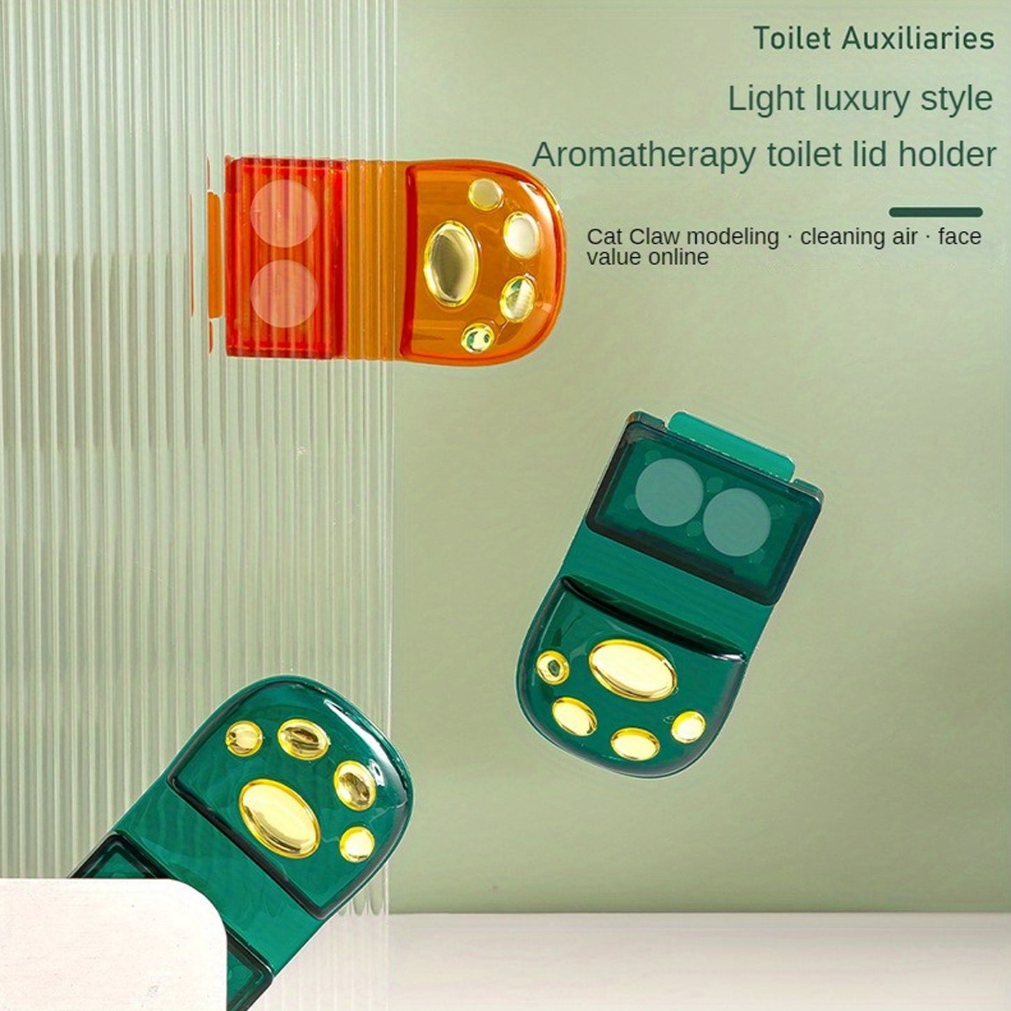 Fragrance Toilet Cap  Lid Lifter Toilet Seat Cover (2 Pc Set) - Happy Price - Image 2