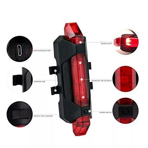 Waterproof Rechargeable Red LED Bicycle Front Light - Happy Price - Image 5