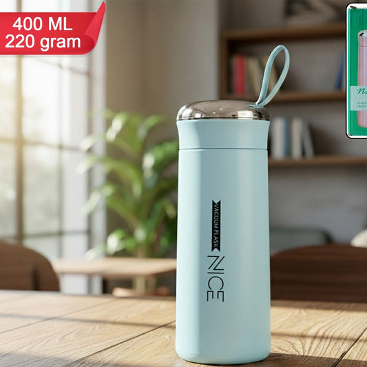 Leak Proof Glass Water Bottle, 400 ML Capacity, 1 Pc - Happy Price - Image 1